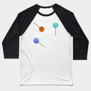 Water Signs Zodiac Lollipop Set Baseball T-Shirt